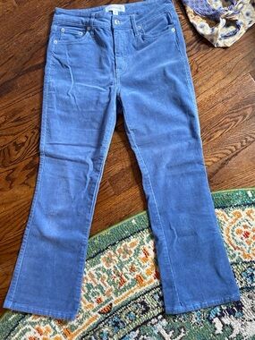 Blue Corduroy capri jeans